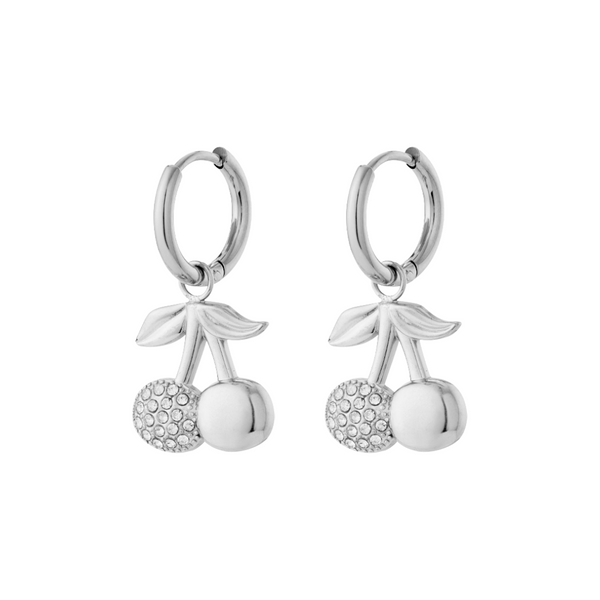 Oorbellen Hoop Sparkling Cherry