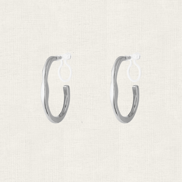 Oorbellen Clip-on Oval Hoop