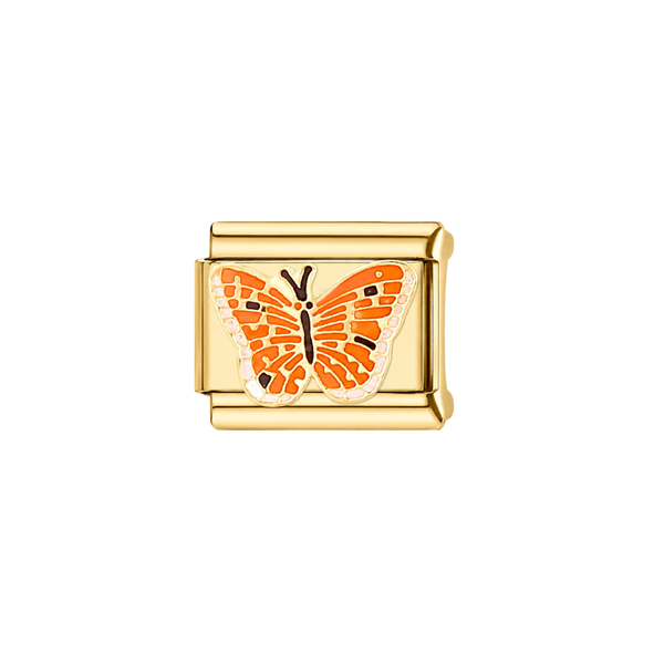 Italian Charm Vlinder Goud - 1 Stuk