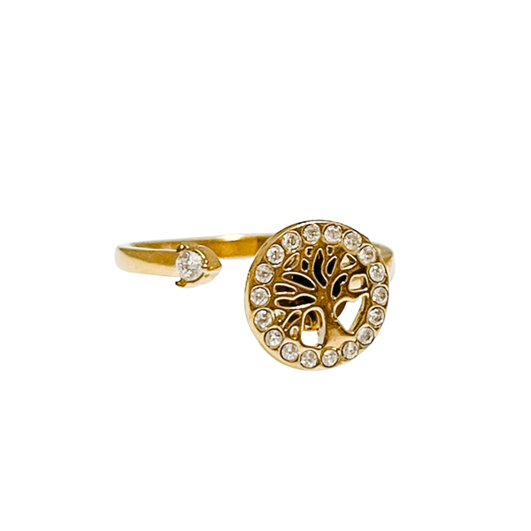 Spinning Ring Minimalistic Tree Of Life