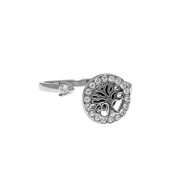 Spinning Ring Minimalistic Tree Of Life