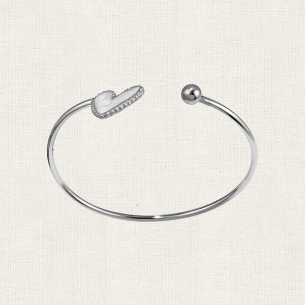 Armband Bangle White Heart