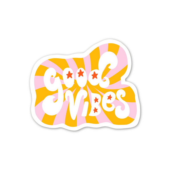 Vinyl Sticker Muchable Good Vibes - 1 Stuk