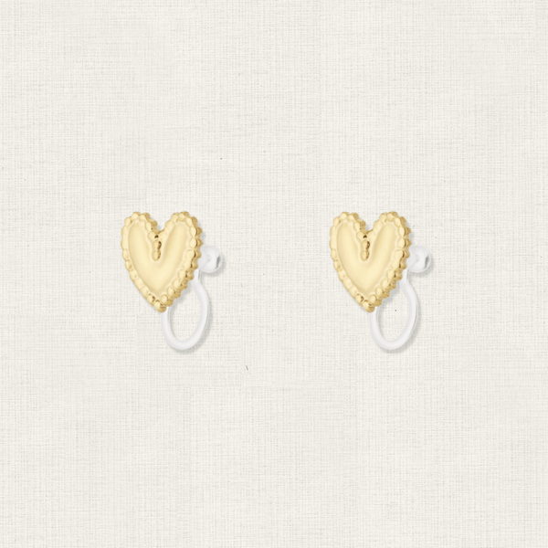 Oorbellen Clip-on Heart