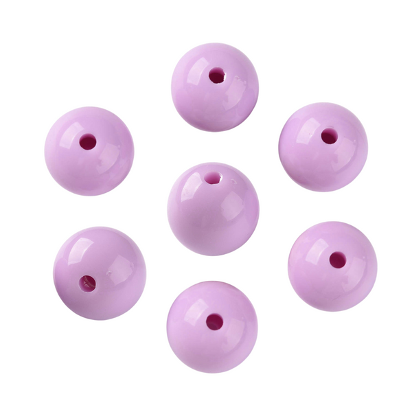 15mm Acryl Kralen Licht Paars - 1 stuk