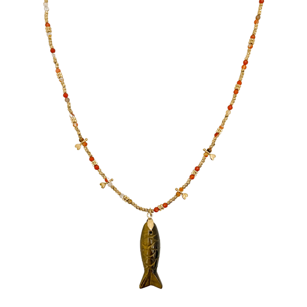 Ketting Fish Tiger Eye