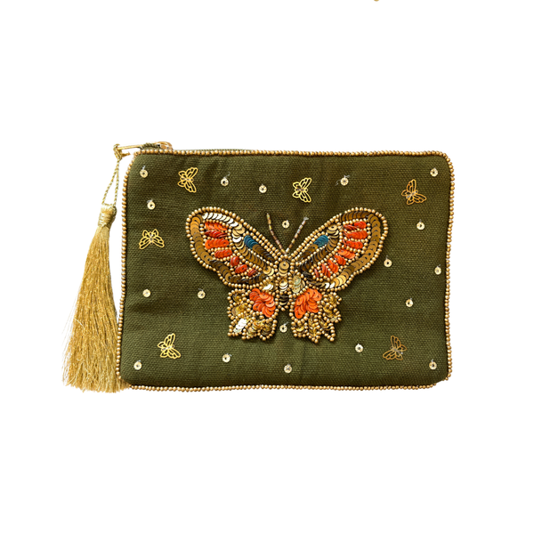 Make-up Tasje Kralen Vlinder