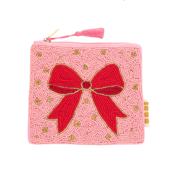 Make-up Tasje Kralen Rode Strik