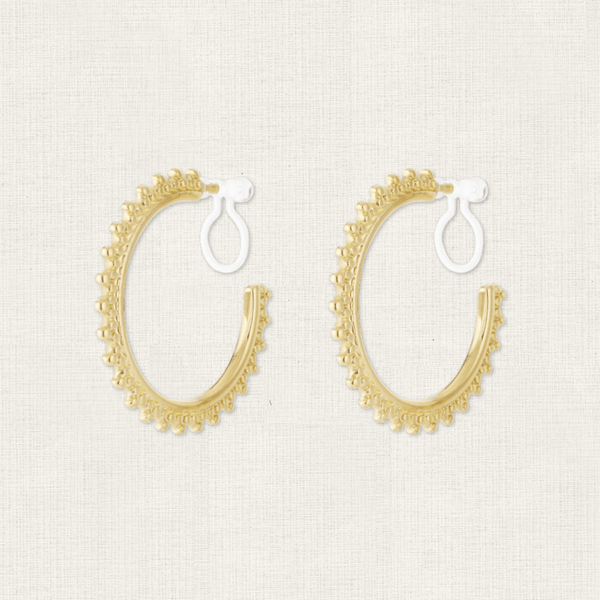 Oorbellen Clip-on Sun Hoop