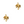 Laad afbeelding in galerie, Bedel (Stainless Steel) Palmboom 14.5mm Goud - 1 stuk
