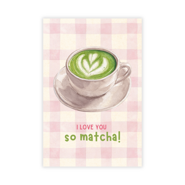 Kaartje I Love You So Matcha