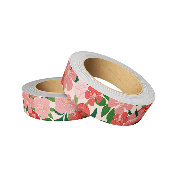 Washitape Muchable Roze Bloemen - 1 rol