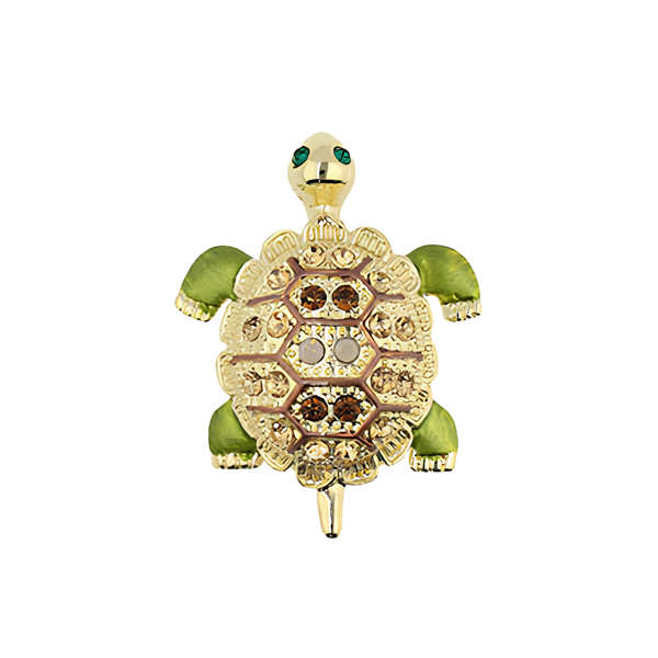 Broche Schildpad Groen