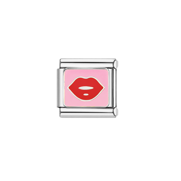 Italian Charm Lipjes Zilver - 1 Stuk