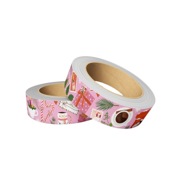 Washitape Muchable Roze Kerst - 1 rol