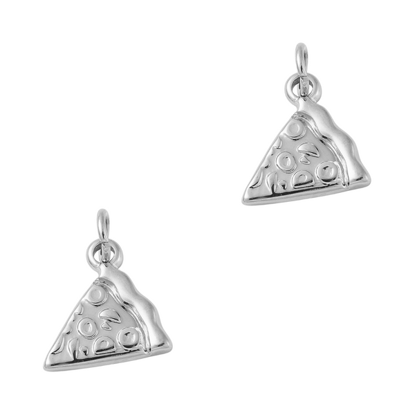 Bedel (Stainless Steel) Pizza Punt 12.5mm Zilver - 1 stuk