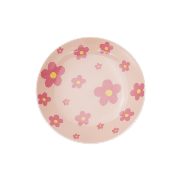 Schaaltje Rond Flowers Licht roze