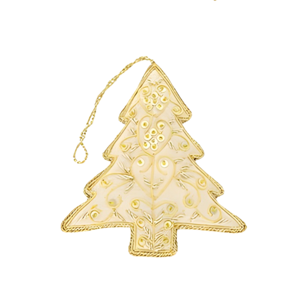 Decoratie Hanger Kralen - Kerstboom Off-White