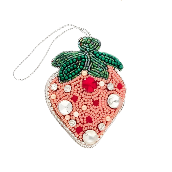 Decoratie Hanger Kralen - Aardbei