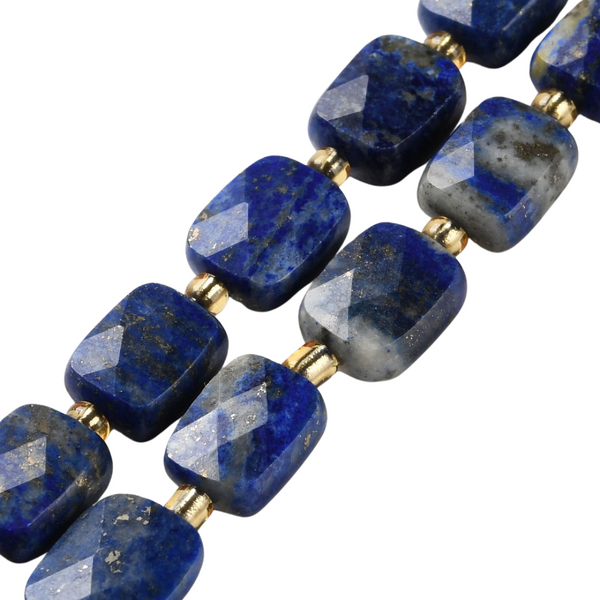 Natuursteen Kraal Facet Rechthoek Lapis Lazuli 10mm - 1 stuk