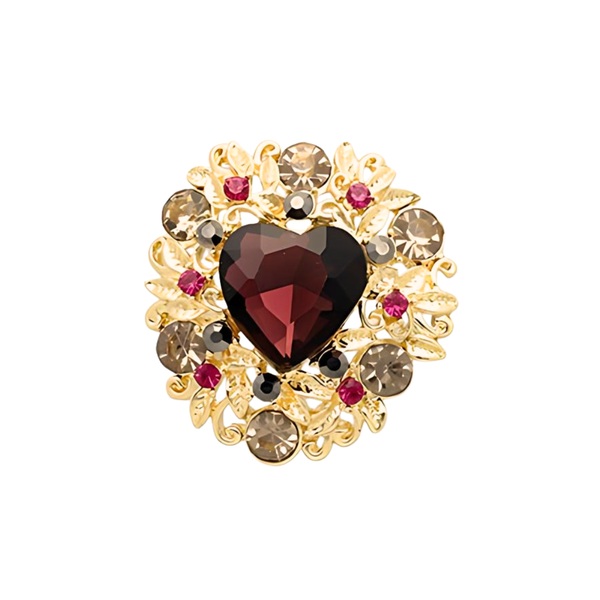 Broche Sparkle Hart - 1 Stuk