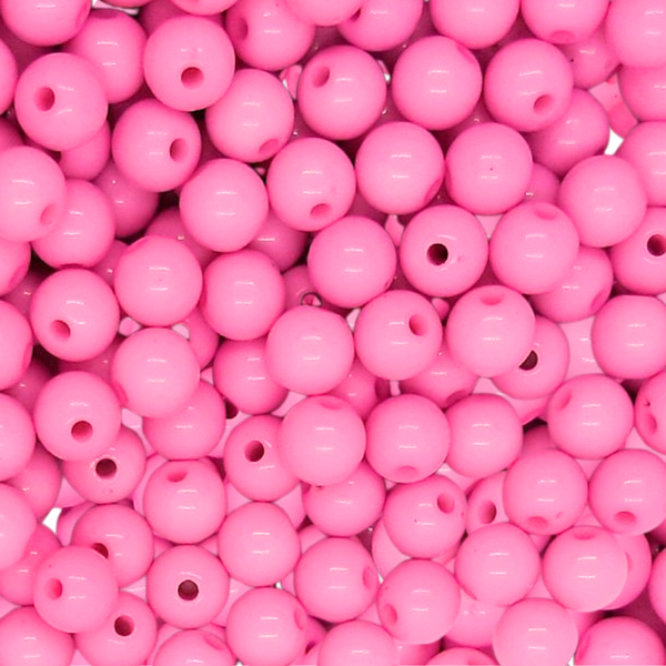 4mm Acryl kralen Shiny Roze - 100 stuks