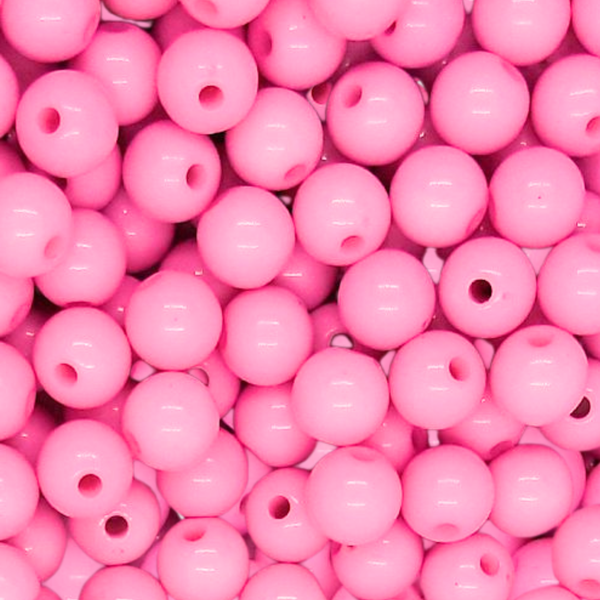 8mm Acryl kralen Shiny Roze - 50 stuks