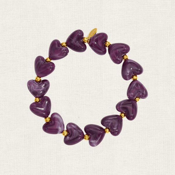 Armband Hearts Purple