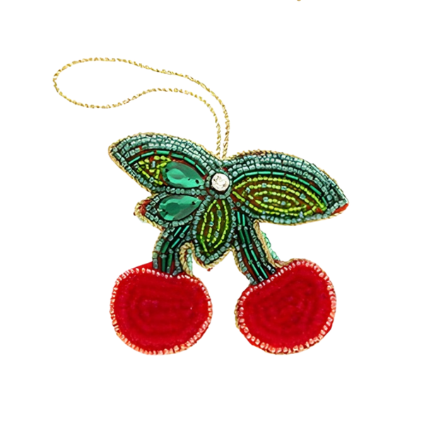 Decoratie Hanger Kralen - Kersen