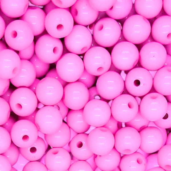 8mm Acryl kralen Shiny Pretty Pink - 50 stuks