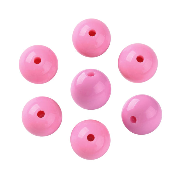 15mm Acryl Kralen Roze - 1 stuk