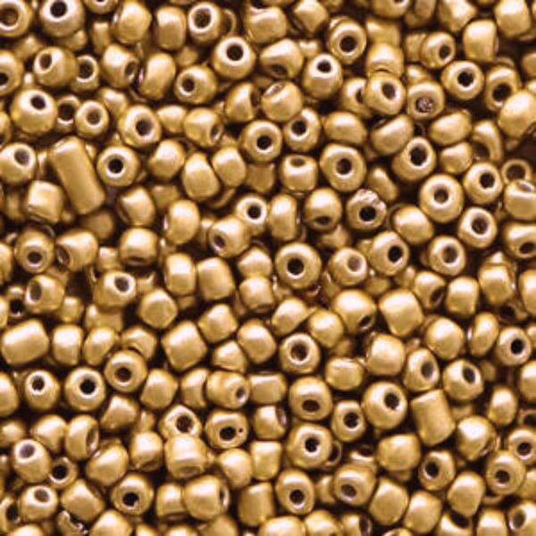 2mm Rocailles Metallic Antique Gold - 15 gram