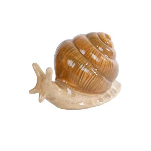 Beeldje Slak Beige Okergeel