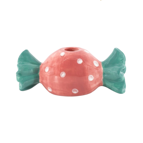 Kaarsen Kandelaar Snoepje Roze Blauw