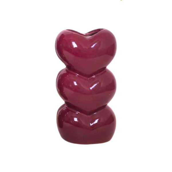 Vaas Harten Burgundy Rood