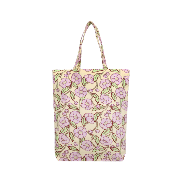 Canvas Tas Purple Flowers
