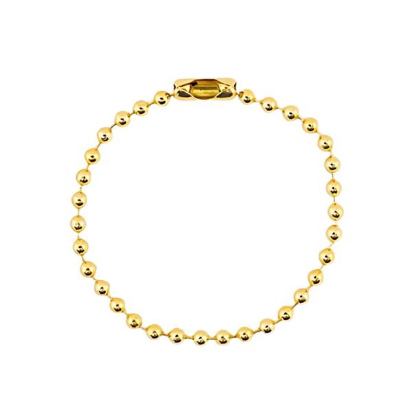Ball Chain Met Slotje 12.5cm Shiny Goud - 1 Stuk