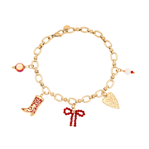 Armband Red Charms