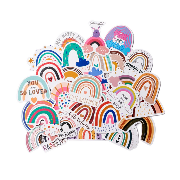 Sticker Pack Rainbow Mix - 60 stuks