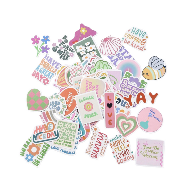 Sticker Pack Happy Mix - 100 stuks