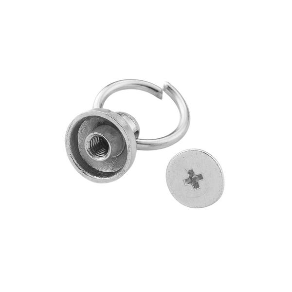 Telefoonhoes Rivet 20mm Zilver - 2 stuks