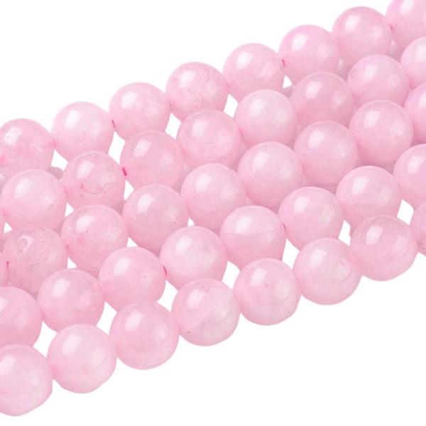 6mm Natural Stone Beads Round Rose Quartz 10 Pieces