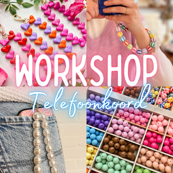 Workshop - Telefoonkoordje maken! Vrijdag 23 januari | 19:00 uur | Locatie: By Christa