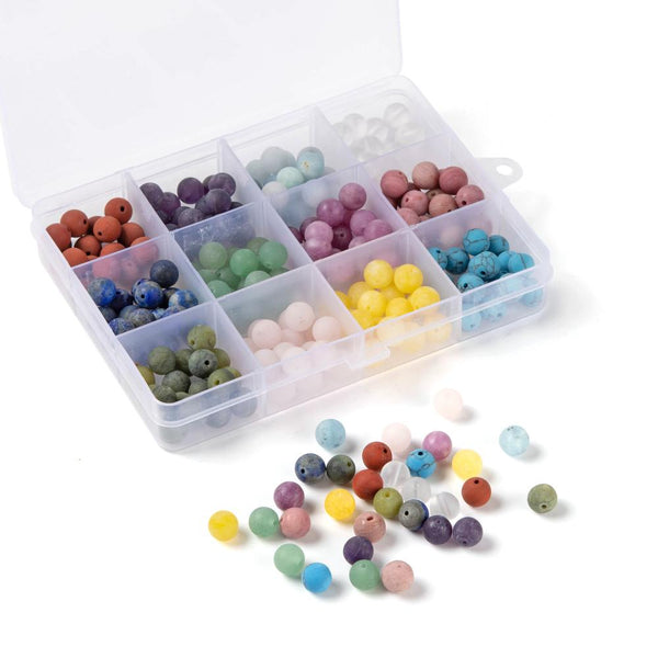 Beads Discount Set 8mm Natural Stones - 300 Pieces
