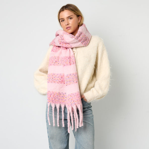Sjaal Streepjes Roze
