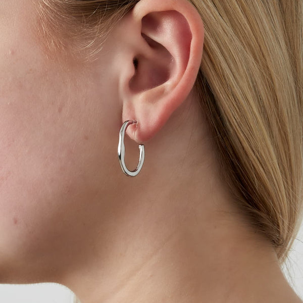 Oorbellen Clip-on Oval Hoop