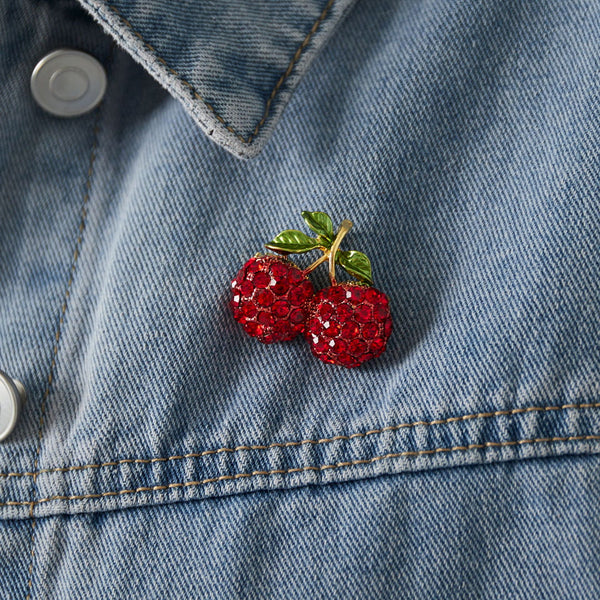 Broche Glitter Kersen