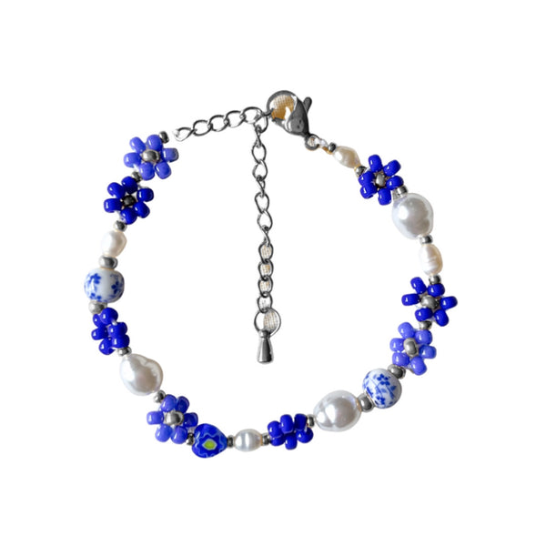 Bracelet Floral Delft blue
