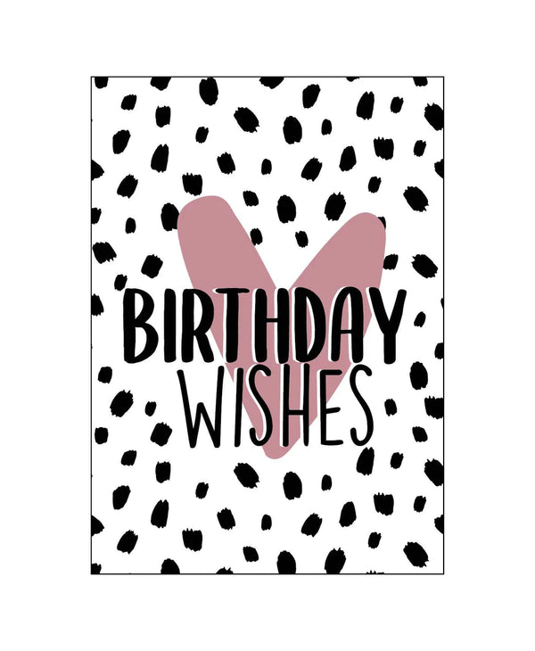 Kaartje "Birthday Wishes"