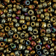 3mm Rocailles Metallic Shine Multicolor Goud